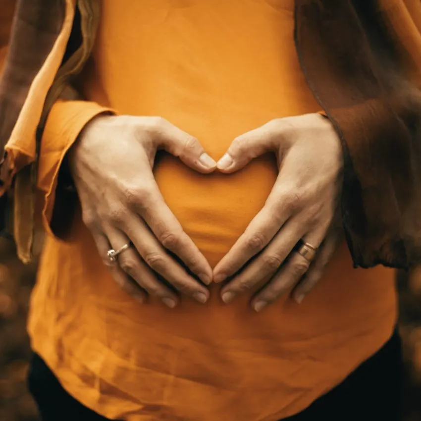 A pregnant woman